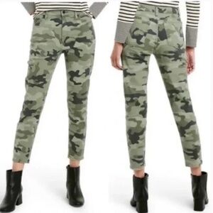 Nili Lotan x Target Camo Print High Rise Ankle Length Skinny Jeans Green Size 6